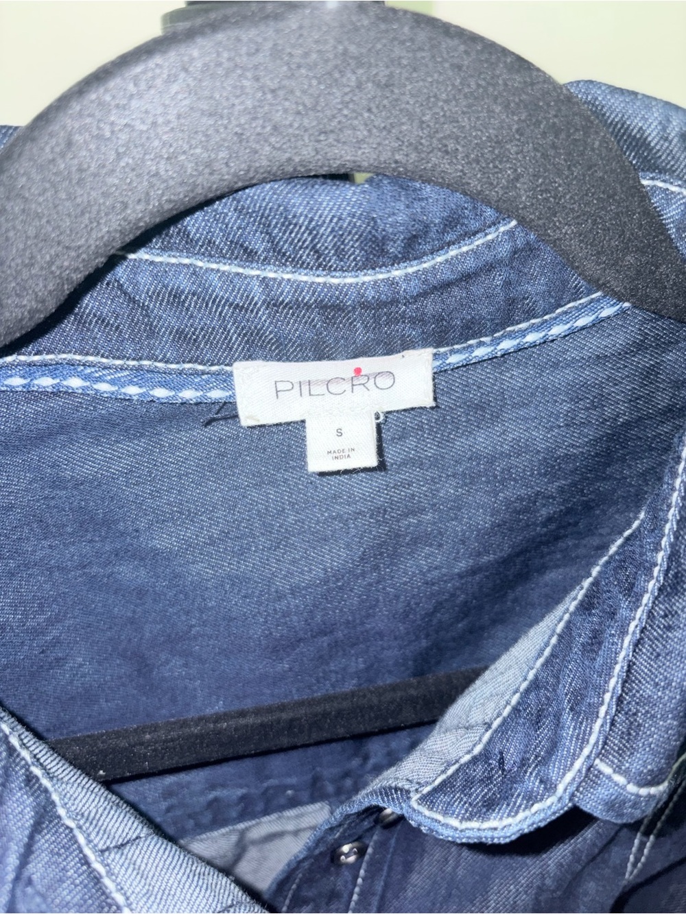 Pilcro Denim Puff Sleeve Top - Picture 5 of 6